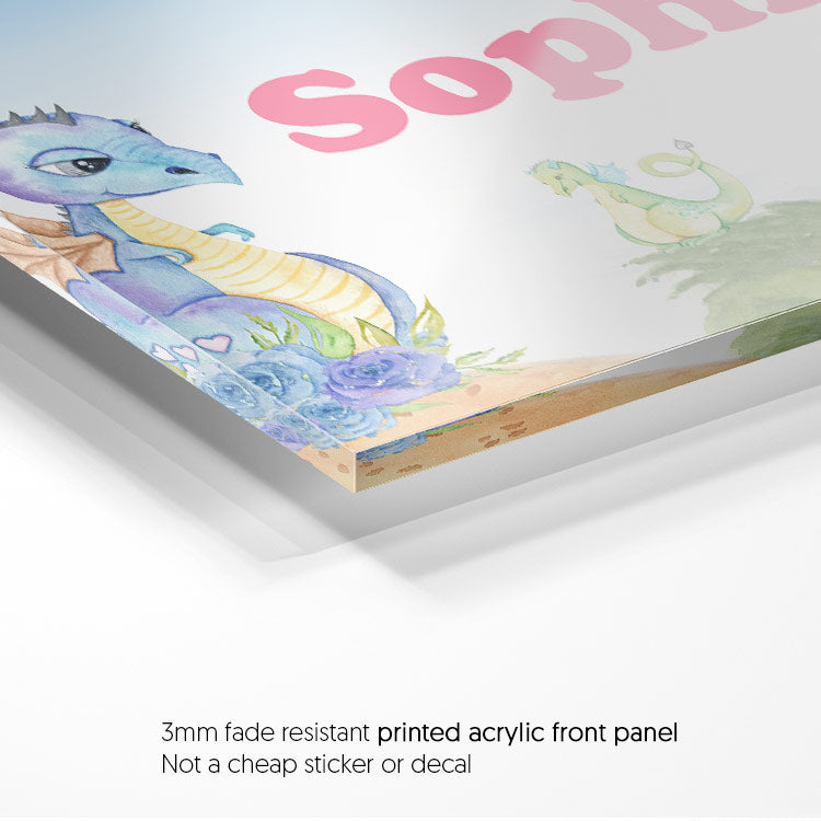 Dinosaurs Watercolour Flowers