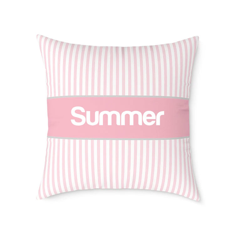 Pillow Pink White Stripes II Lifewares Online