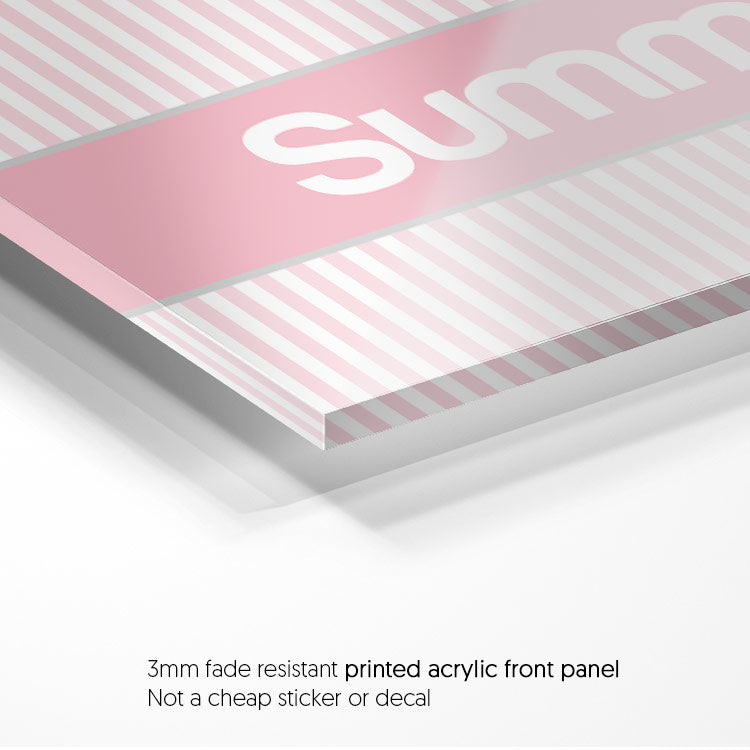 Pink & White stripes II