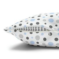 Pillow Baby Blue & Grey Dots