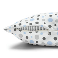 Pillow Baby Blue & Grey Dots
