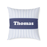 Pillow Blue & Light Blue Stripes
