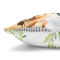 Pillow Forest Animals White